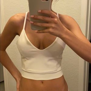 Women’s white crop top
